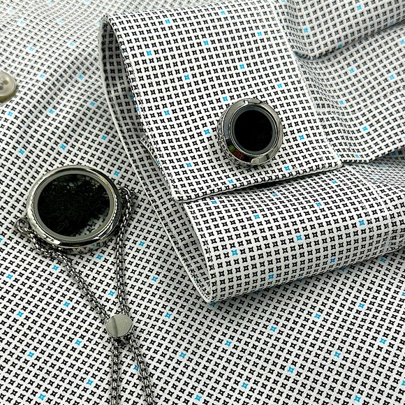 Timeless Moss Cuff Links- Black - Picture 7 of 9